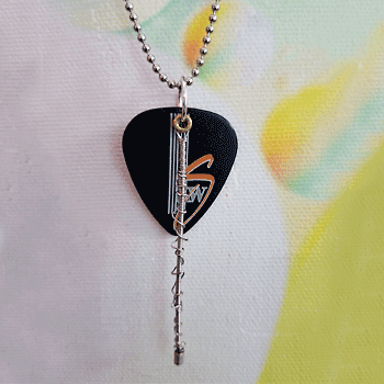 Kenny Wayne Shepard Guitar String Pick Pendant Front