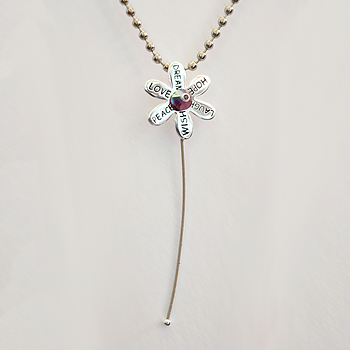 Guitar String Flower Pendant