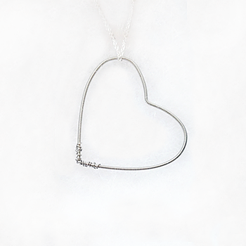 Guitar String Heart Pendant